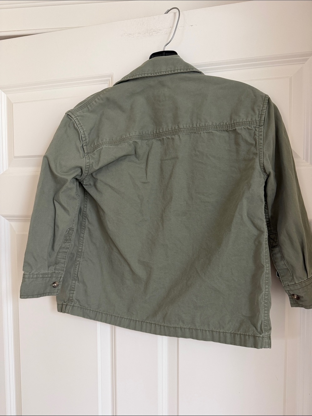 GAP Kids Olive Green Button-Front Jacket - Picture 6 of 8